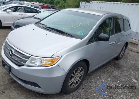 2013 Honda Odyssey Ex from USA, damaged, VIN 5FNRL5H41DB077812